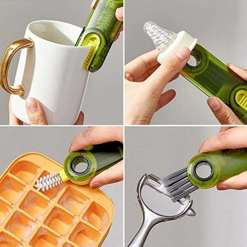 Powerful stain remover kitchen brush with handle - Cupindy