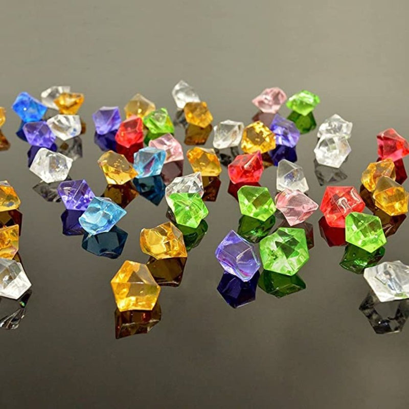 Acrylic Crystal About 40 Pieces - Multi Colors - Cupindy