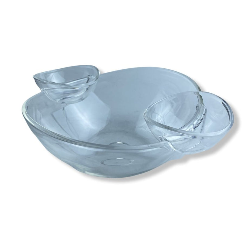 Acrylic Set of 3 Pieces, Serving Circle Shape - Cupindy