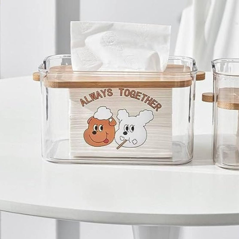Desk-friendly acrylic tissue organizer – Cupindy