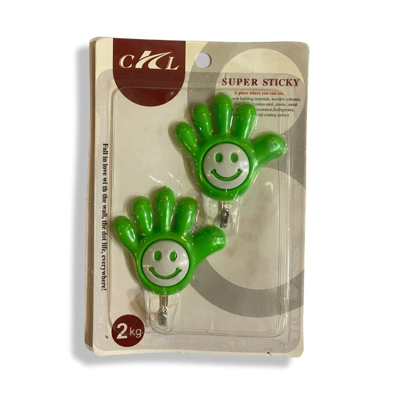 Adhesive Hook, wall hanging Hook Smile Face - Cupindy