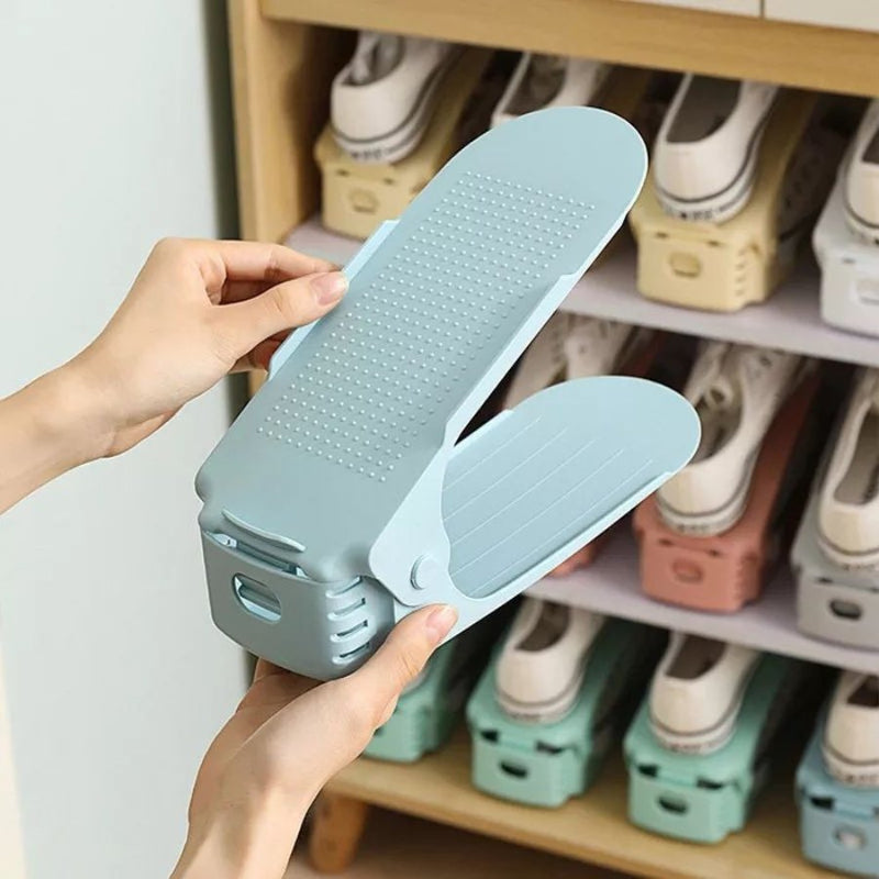 Adjustable Shoe Stacker 1 Pcs Shoe Slots Organizer - Cupindy