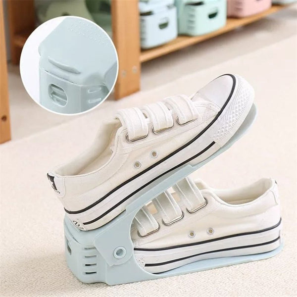 Adjustable Shoe Stacker 1 Pcs Shoe Slots Organizer - Cupindy