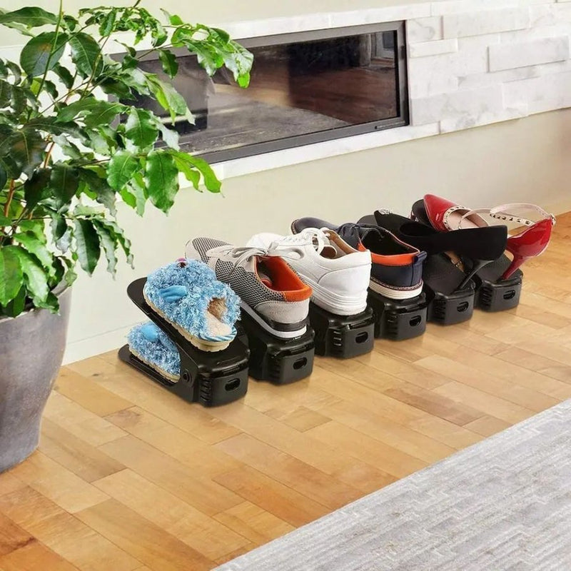 Adjustable Shoe Stacker 1 Pcs Shoe Slots Organizer - Cupindy