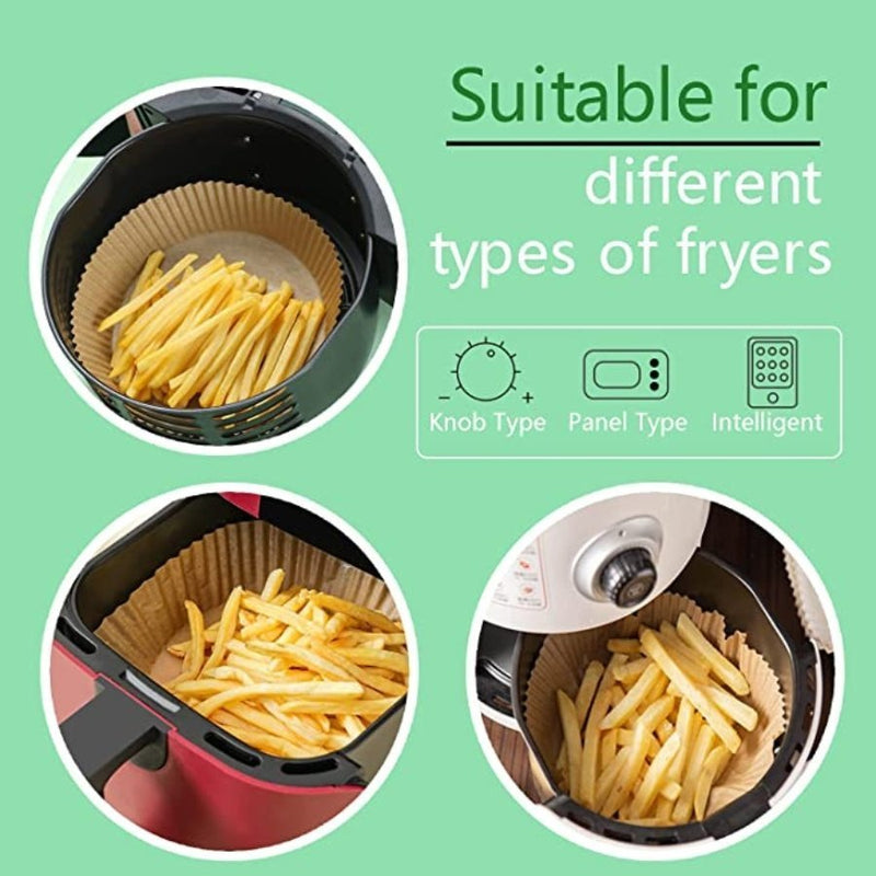 Air Fryer 20 cm - Disposable Paper Liner Food Grade 100PCS,Non-Stick - Cupindy