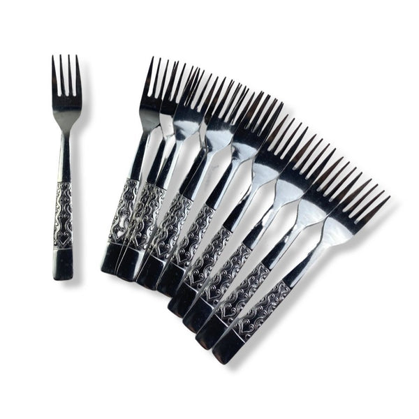 AMW Stainless Steel Small Forks Set Of 12 Pieces N27243 - Cupindy