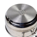 Aryildiz, Deep Stainless Steel Cooking Pot, Maxi Plus, With Glass Cover, 28 cm - Cupindy