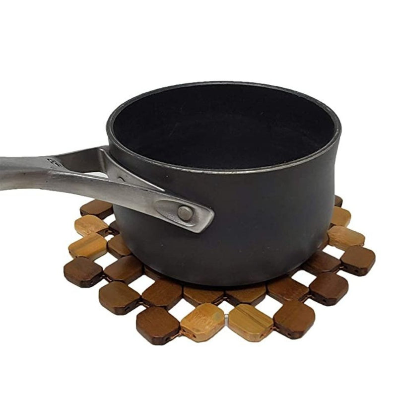 Bamboo Trivet Mat for hot dishes - Cupindy