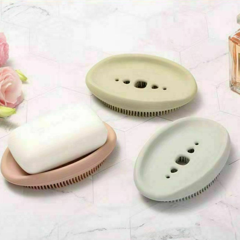 Bathroom Soap Dishes, Silicone Bar Soap Holder - Cupindy