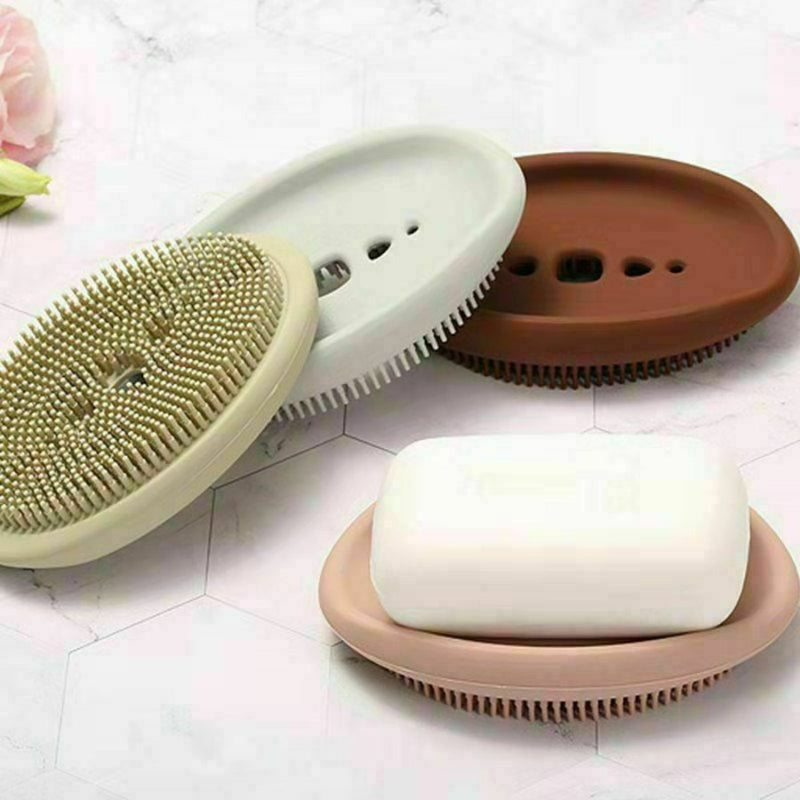 Bathroom Soap Dishes, Silicone Bar Soap Holder - Cupindy