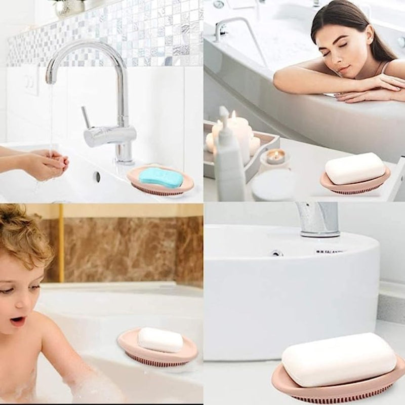Bathroom Soap Dishes, Silicone Bar Soap Holder - Cupindy