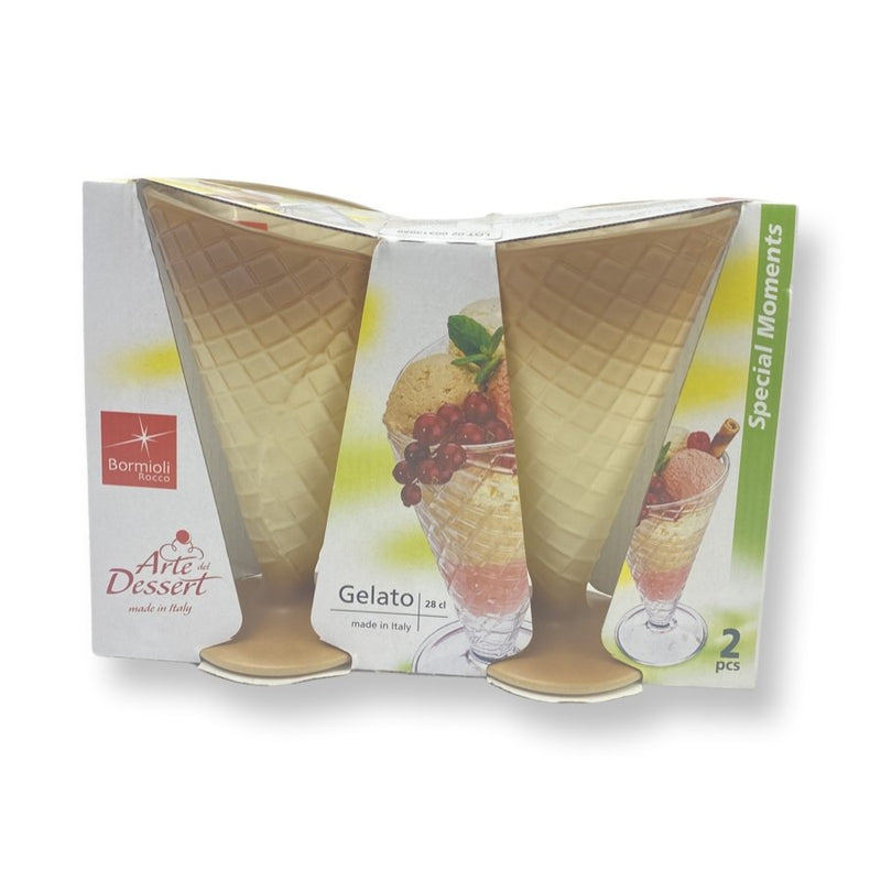 Bormioli Glassware, Set of 2 Pcs, Gelato, 280 ml - Cupindy