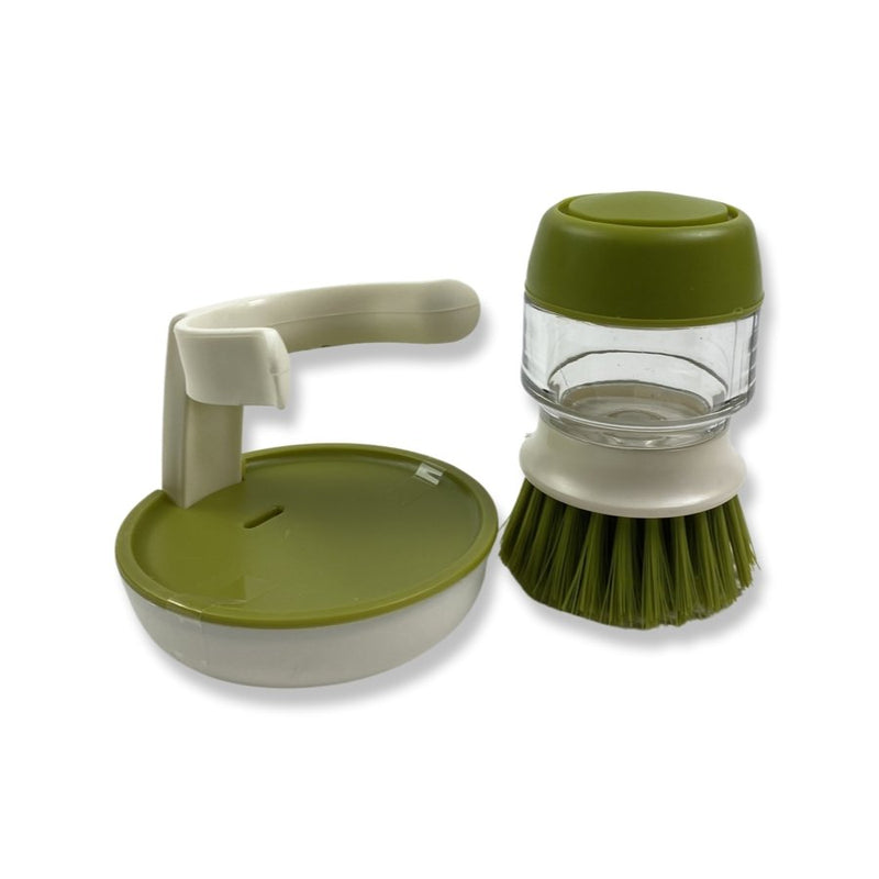 BOSTER Soap Dispensing Palm Brush With Storage Stand - Cupindy