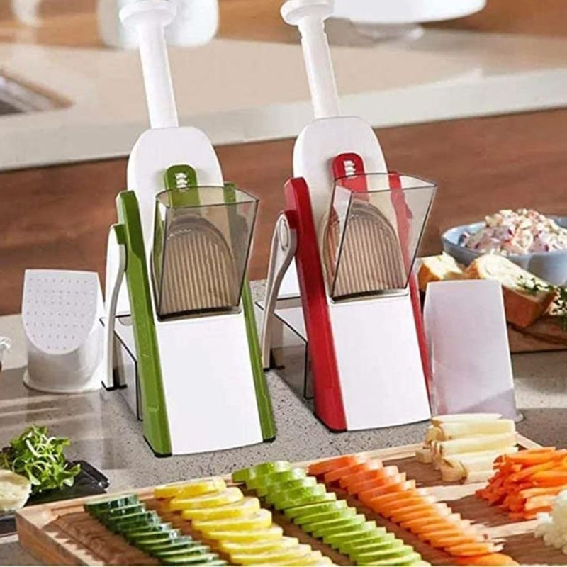 1pc Multi-function Vegetable Slicer, Protective Hand Guard Design With  Multiple Blades For Slicing And Shredding