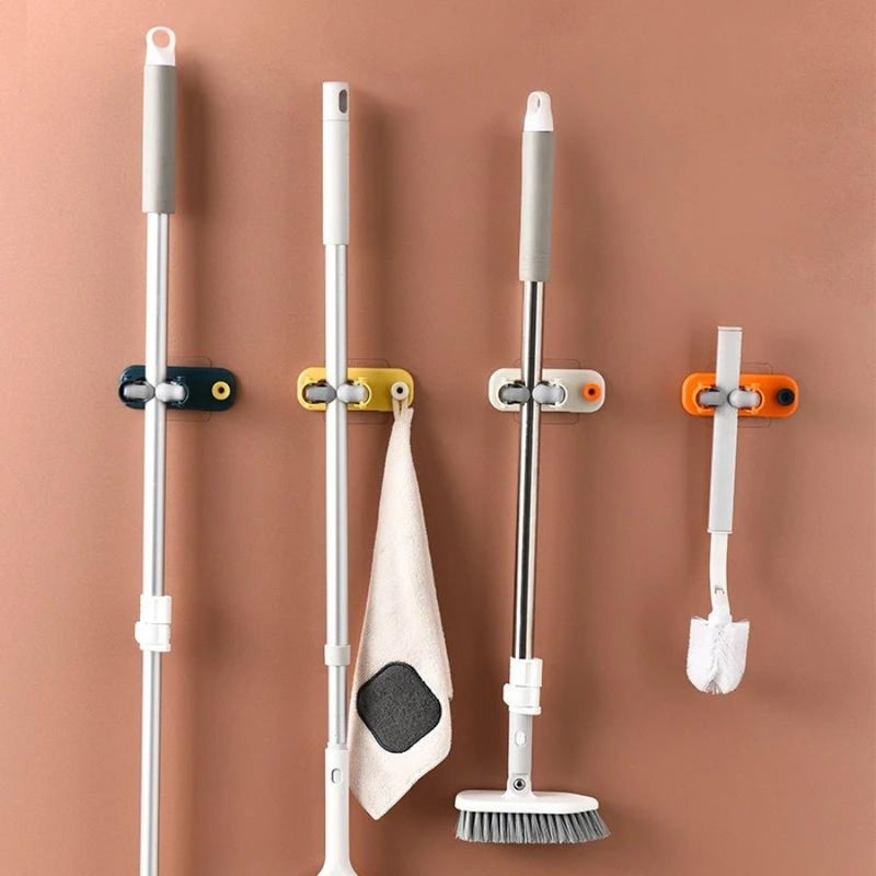 Broom Hanger Storage Rack Organizer Clips - Cupindy