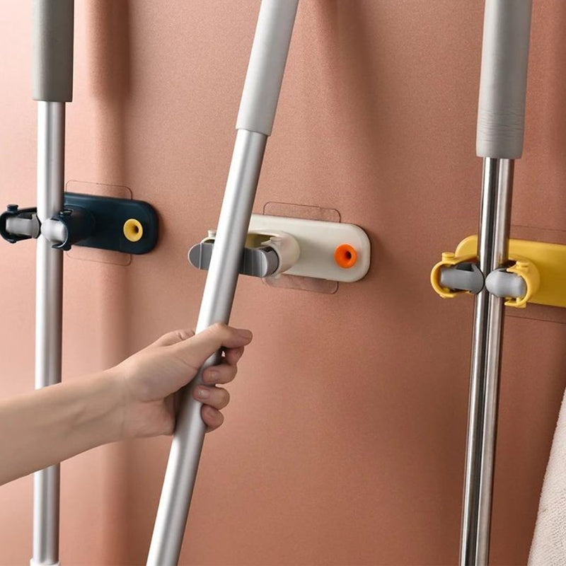 Broom Hanger Storage Rack Organizer Clips - Cupindy