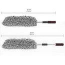 Car Duster, Multipurpose Car Wash Brush Exterior and Interior Microfiber Duster with Extendable Handle for Cleaning - Grey - Cupindy