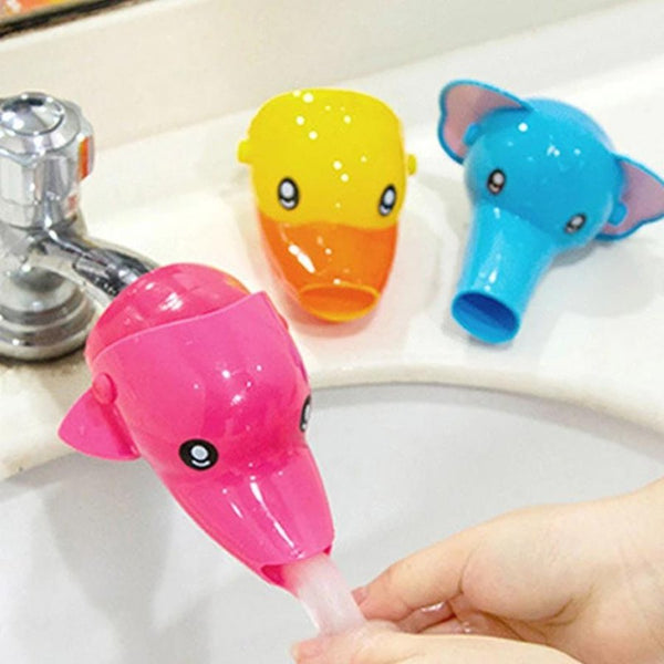 Cartoon Faucet Extender Sink Handle - Pink Dolphin - Cupindy