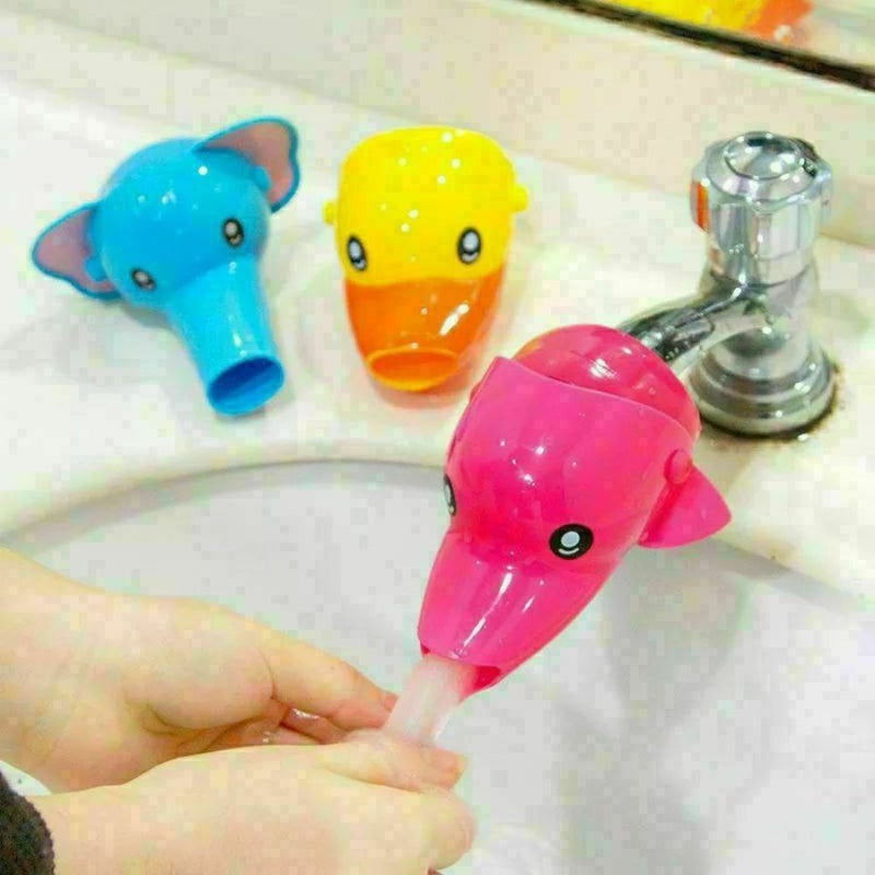 Cartoon Faucet Extender Sink Handle - Pink Dolphin - Cupindy