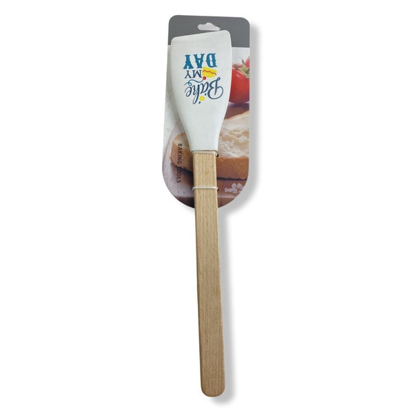 Casasunco Silicone Kitchen Spatula With Wooden Handle, SK-1158 - Cupindy