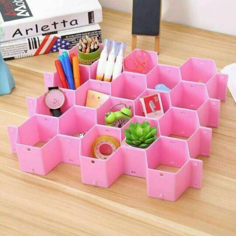 Cell Plastic Insert Organizer Set, 8 Pieces - Multi Colors - Cupindy