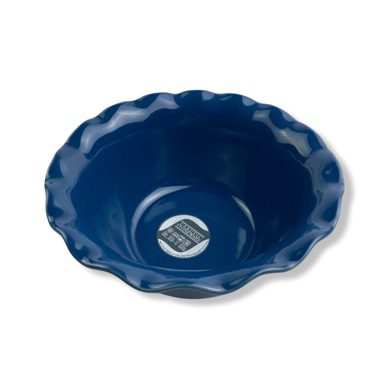 Cerutil Stoneware, Porcelain Oven Dish, Blue, Flower Shape, 22 cm - Cupindy