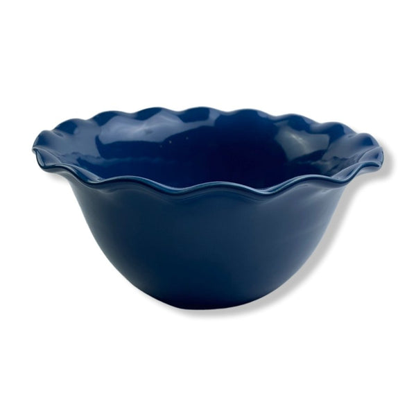 Cerutil Stoneware, Porcelain Oven Dish, Blue, Flower Shape, 22 cm - Cupindy