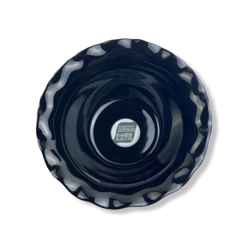 Cerutil Stoneware, Porcelain Oven Dish, Red, Flower Black, 22 cm - Cupindy