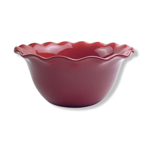 Cerutil Stoneware, Porcelain Oven Dish, Red, Flower Shape, 22 cm - Cupindy