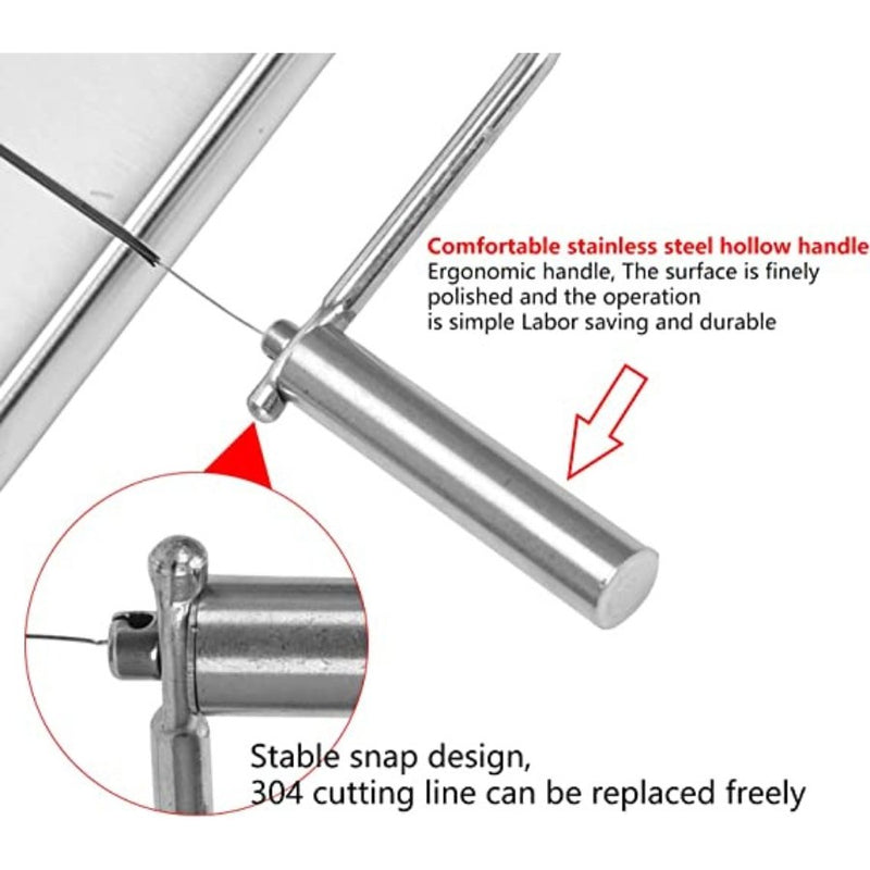 Cheese Slicer Stainless Steel Wire Cutter - Cupindy