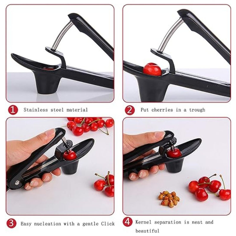 Cherry Pitter Tool, Heavy Duty Olive Pitter Tool Seeds Removal - Cupindy