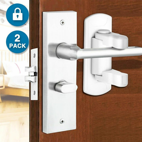 Child Safety Lever Door Locks, 2Pack - Cupindy