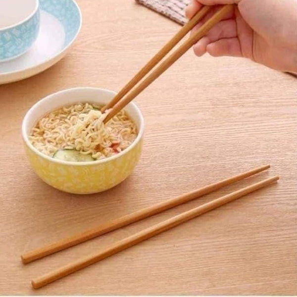 Chopsticks Reusable Natural Chinese Bamboo Long 4 Pairs - Cupindy