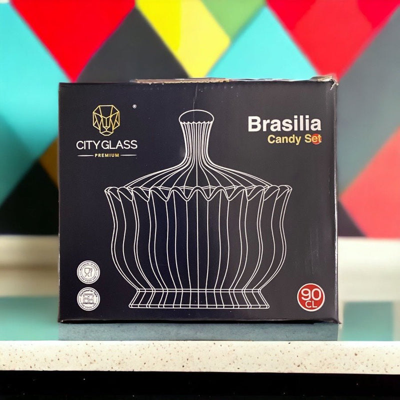 Cityglass Large Brasilia Candy Bowl - 1 Piece - 900 ml - Cupindy