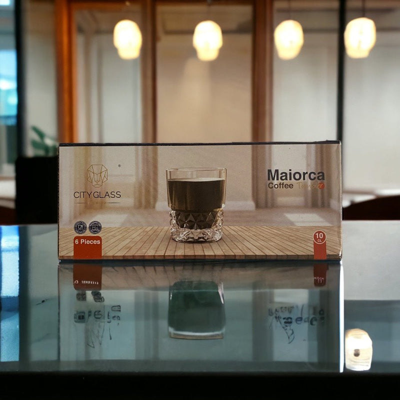 Cityglass Maiorca Coffee Tumbler Drinkware - Set of 6 Pieces - 100 ml - Cupindy
