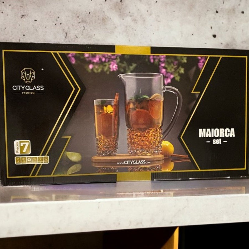 Cityglass Maiorica Set Drinkware - Set of 7 Pieces - Cupindy