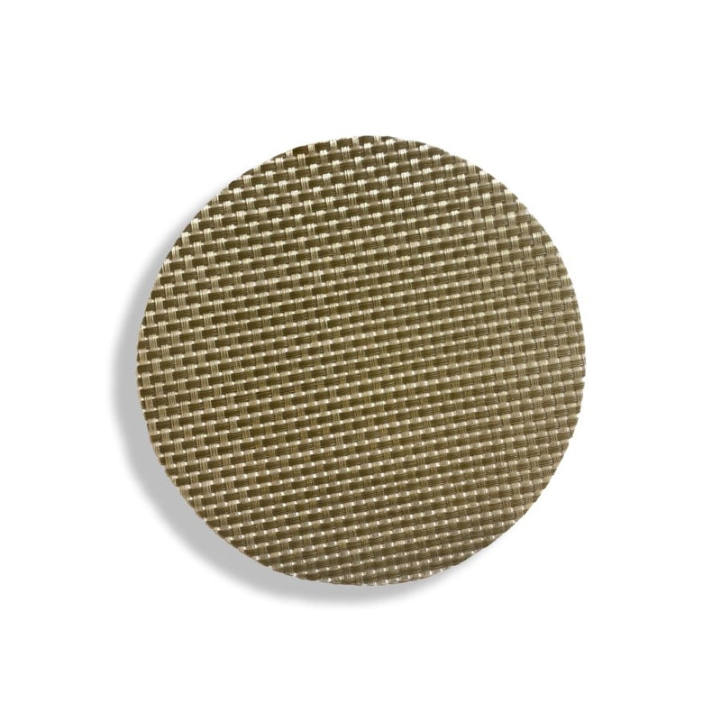 Coaster-6 Piece, Round PVC Woven Placemat - 16 cm - Multi Colors - Cupindy