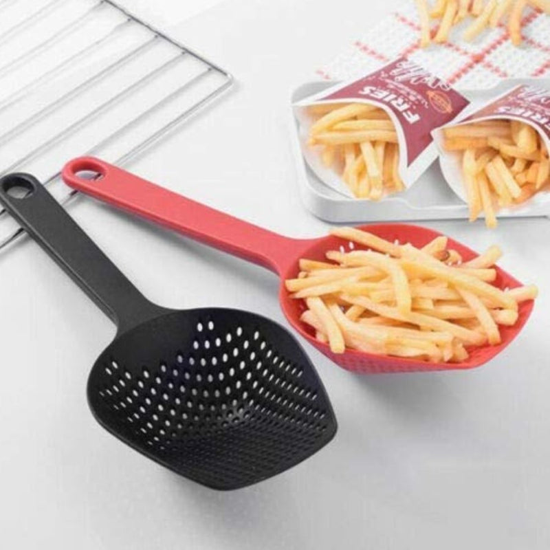 Colander Strainer Spoon - Green or Yellow - Cupindy