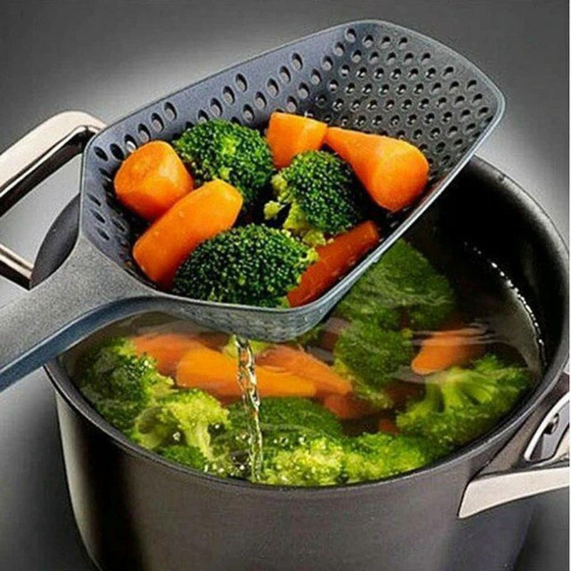 Colander Strainer Spoon - Green or Yellow - Cupindy