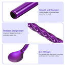 Colorful Straw Spoon Stainless Steel Cocktail - Cupindy