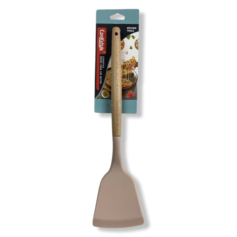 Cook Style Silicone Food Skimmer With Wooden Handle - CS-S34L - Cupindy