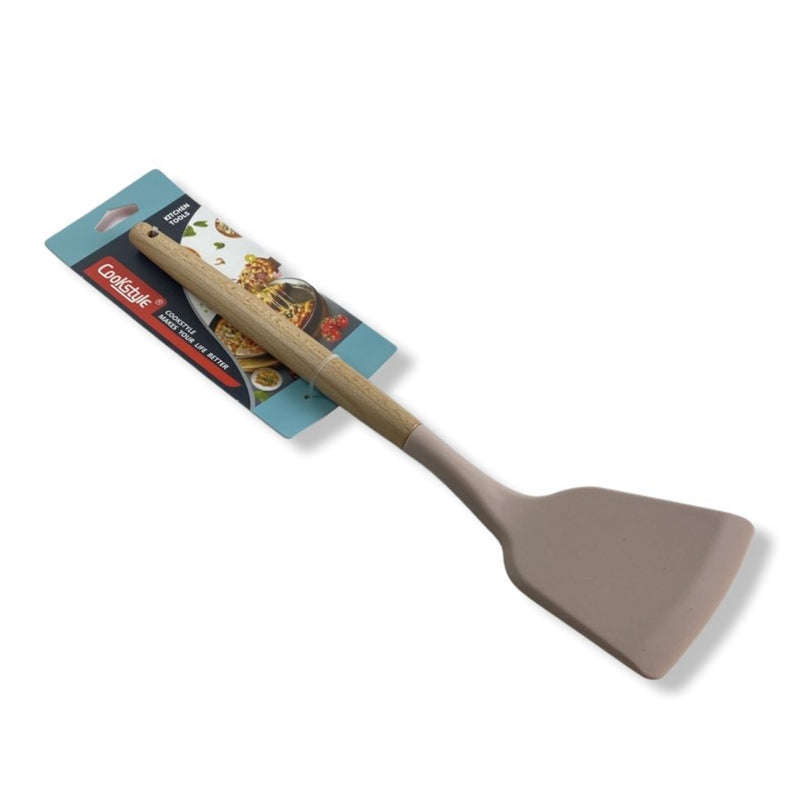 Cook Style Silicone Food Skimmer With Wooden Handle - CS-S34L - Cupindy