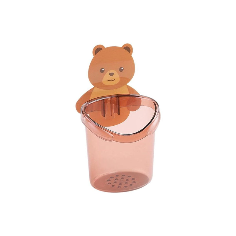 Creative Bear Storage Cup Wall Mount Toothpaste - Cupindy