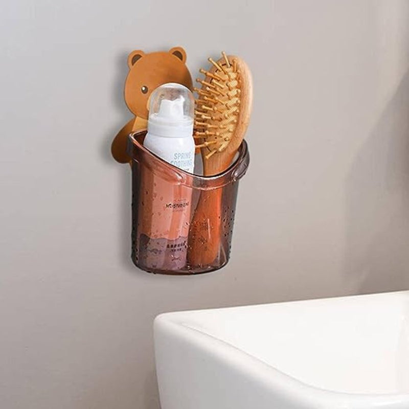 Creative Bear Storage Cup Wall Mount Toothpaste - Cupindy
