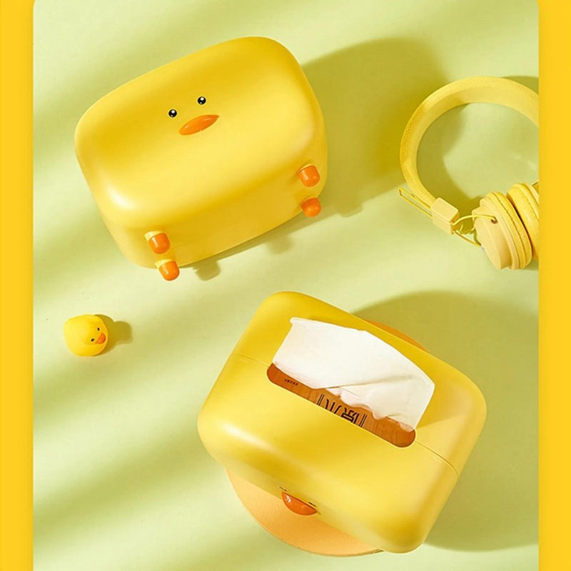 Cute Cartoon Little Yellow Duck Tissue Box - Cupindy