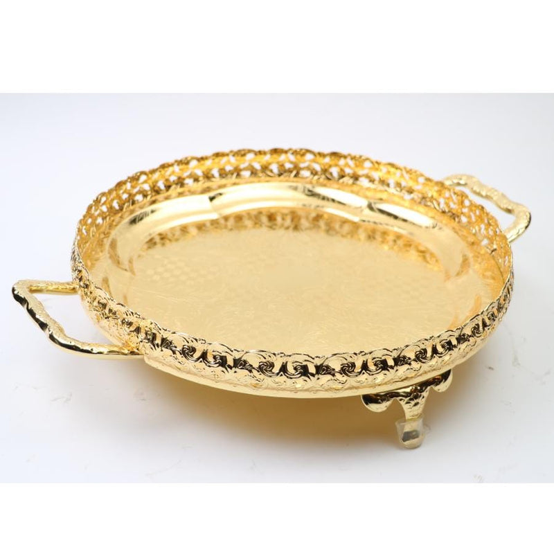 Danata Serving Tray, 44 x 36cm, Golden - Cupindy