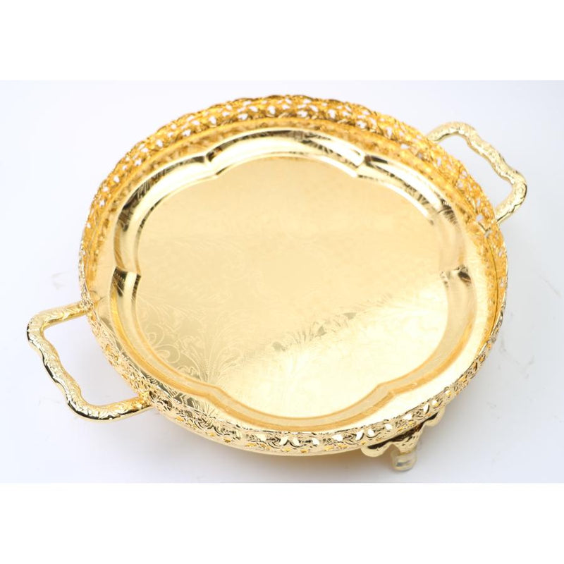 Danata Serving Tray, 44 x 36cm, Golden - Cupindy