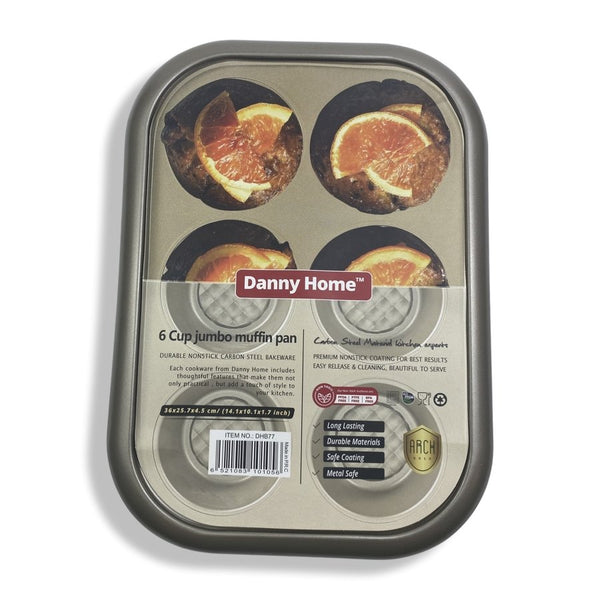 Danny Home - 6 Cup Jumbo Muffin Pan - DHB77 - Cupindy