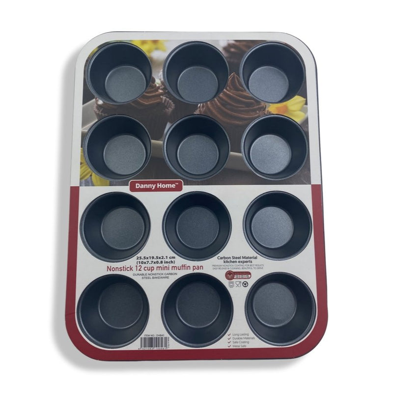 Danny Home - Nonstick 12 Cup Mini Muffin Pan - DHB40 - Cupindy