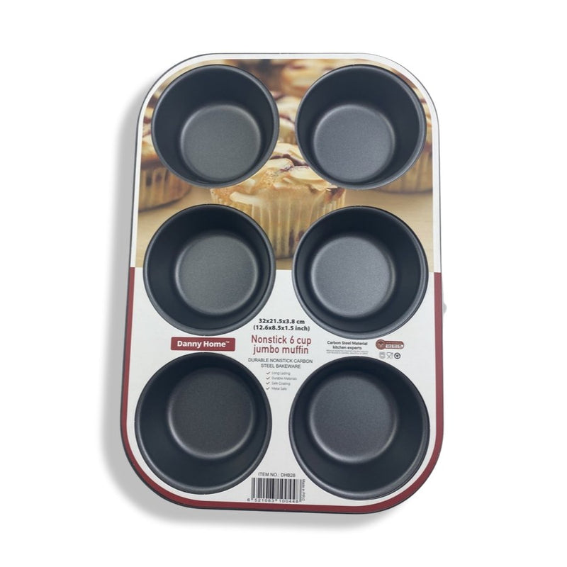 Danny Home - Nonstick 6 Cup Jambo Muffin - DHB28 - Cupindy
